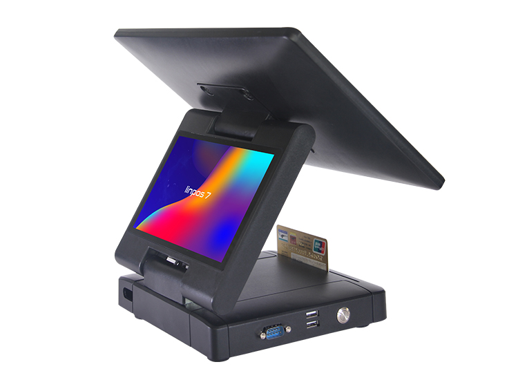 All-in-One Dual Screen Android Foldable POS System for Restaurant and Retail Billing