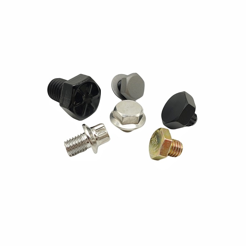 10.9 Class Painted Bright Black Hexagon Bolt Carbon Steel Hexagon Screw
