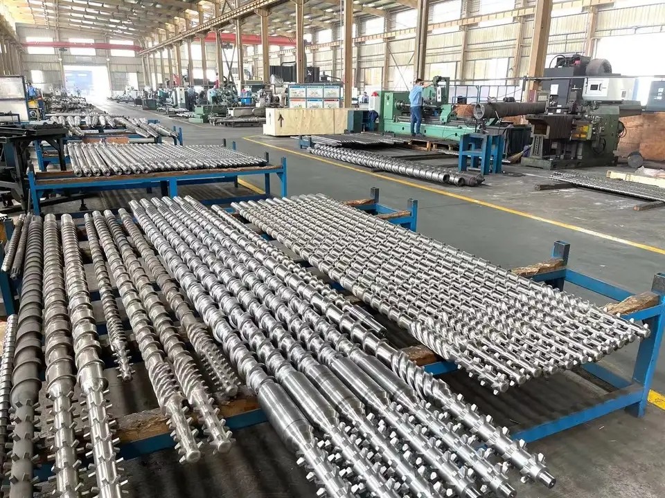MIKROSAN MCV55 MCV67 MCV110 Parallel Twin Screw Barrel For PVC Pipe Profile WPC