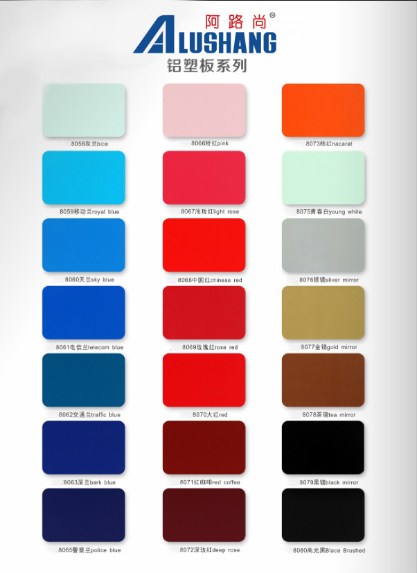 Matte Black PE Aluminum Composite Panel 0.06mm - 0.50mm Interior Aluminium Composite Panel
