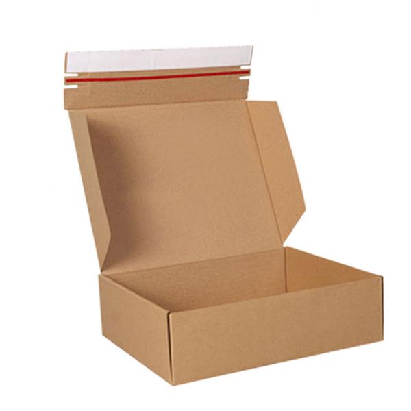 Logo Printed Black Paper Zip Detachable Parcel Shipping Mailer Box Packaging for