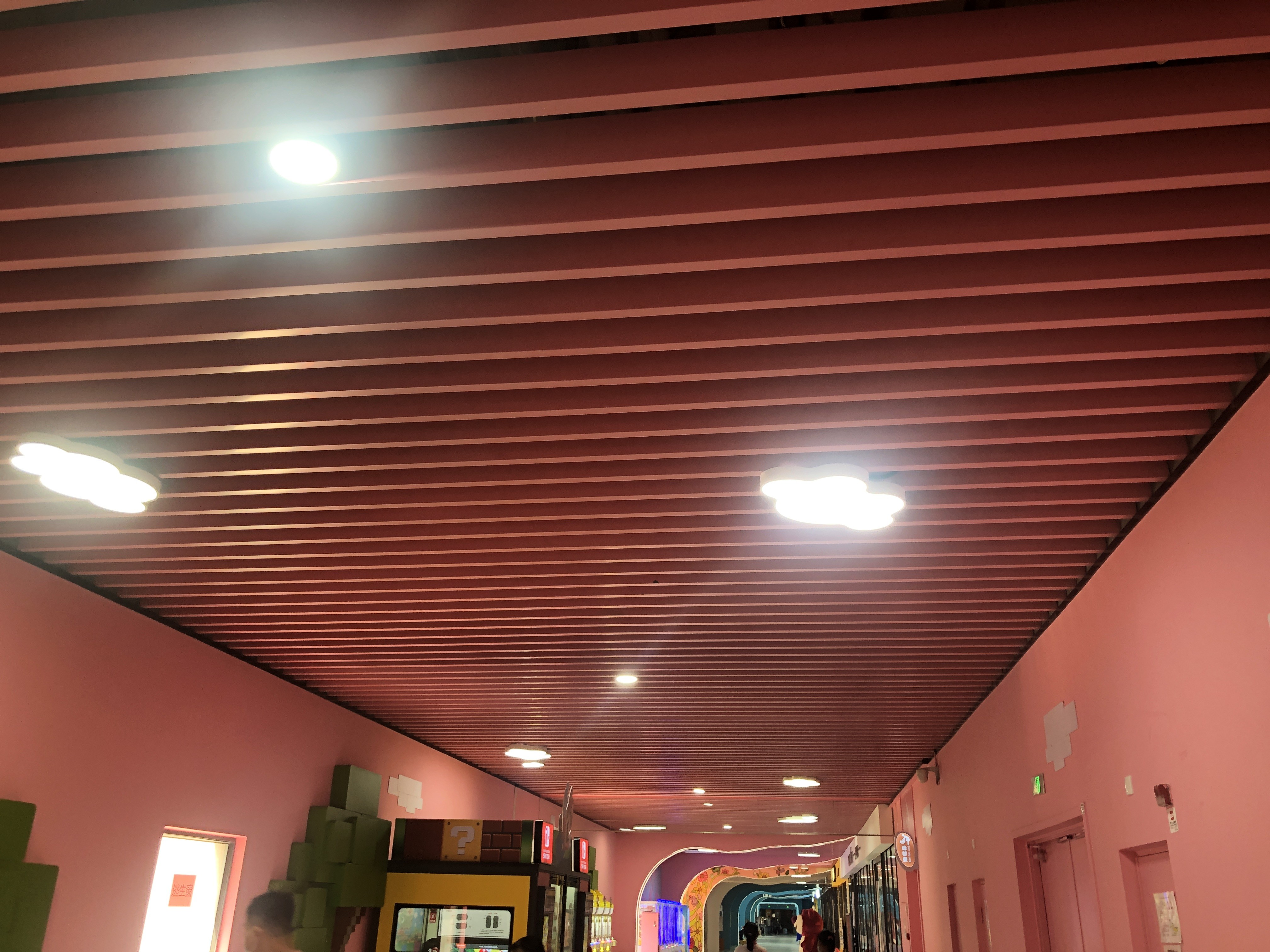 300x300x3000mm U Baffle Ceiling Thickness 0.5mm Customized Size