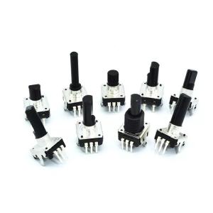 Peaker Audio Ec12 Rotary Encoder With Push Button 10ohm Threaded Bushing