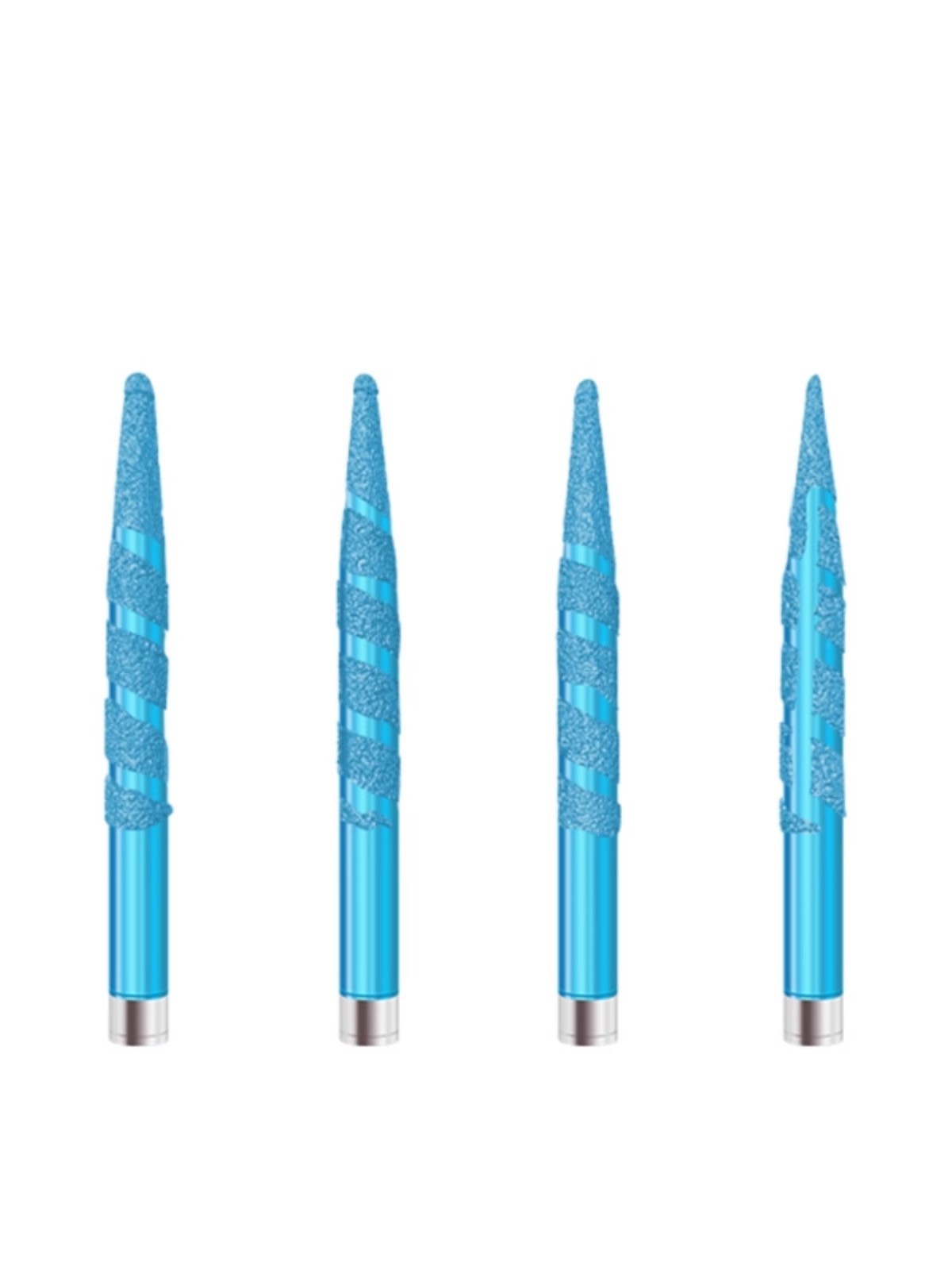 Brazed diamond carving tools blue cnc router bit sculpture carving tools
