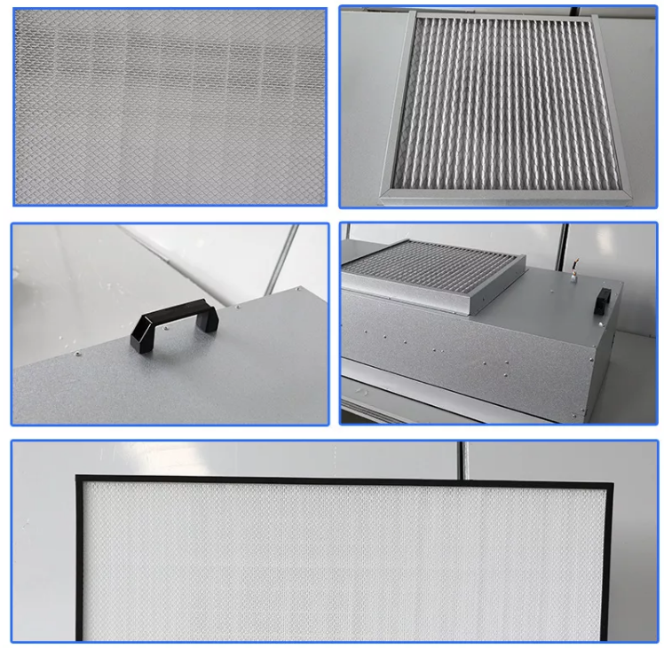 4''*4'' Hepa Filter Laminar Air Flow Hood Cleanroom FFU Fan Filter Unit