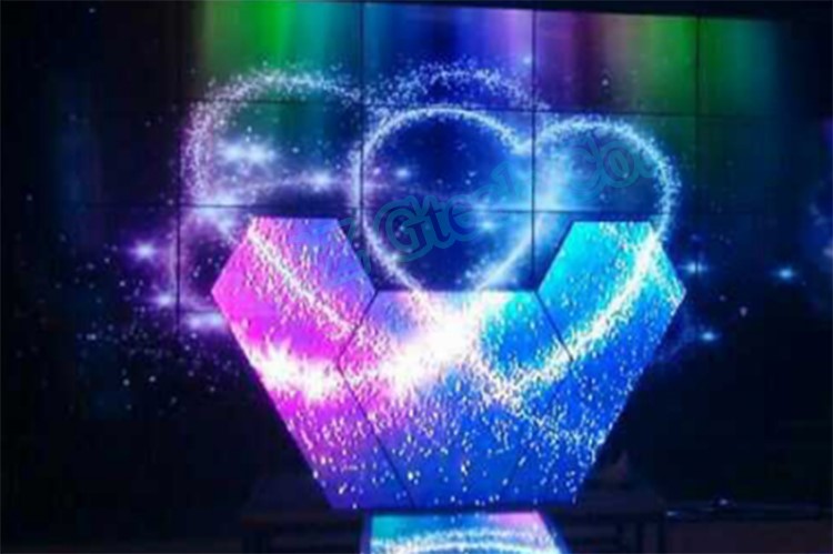 Customized creative led pixel P5 mm indoor Nightclub full color video led dj booth display panels for disco