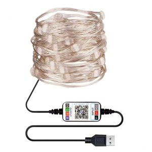 IP65 USB 6lm Solar Decorative Lights Solar Powered String Garden Lights