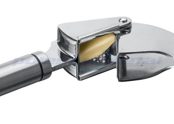Removable Stainless Steel Kitchen Tools / Stainless Steel Garlic Press Squeezer