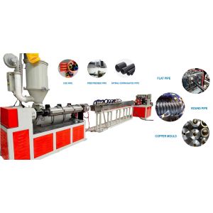 PE Winding Carbon Spiral Pipe Extrusion Line HDPE Prestressed Pipe Extruder