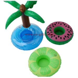 Mini Flamingo Floating Inflatable Coasters Drink Cell Phone Holder Stand Pool