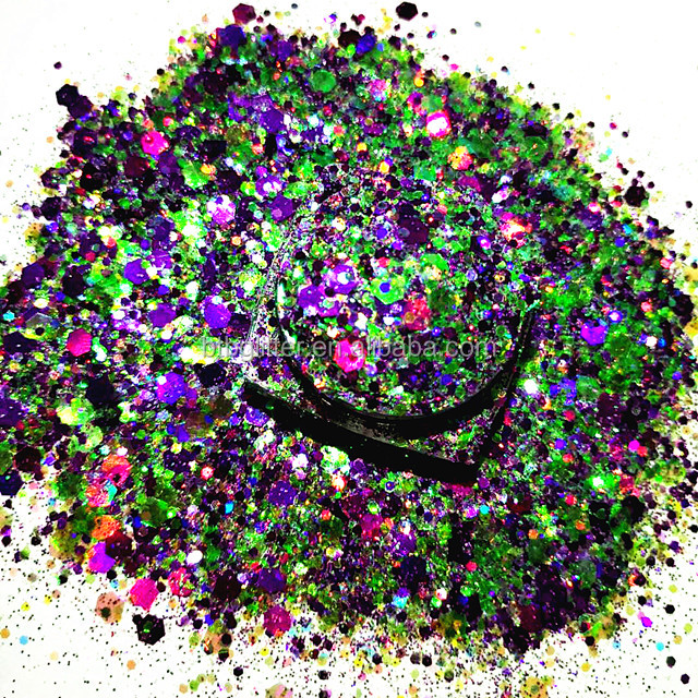 Thousand Choices Offered Glitter Shape Chunky Glitter 1 Kilo of Each Glitter for Christmas Celebration