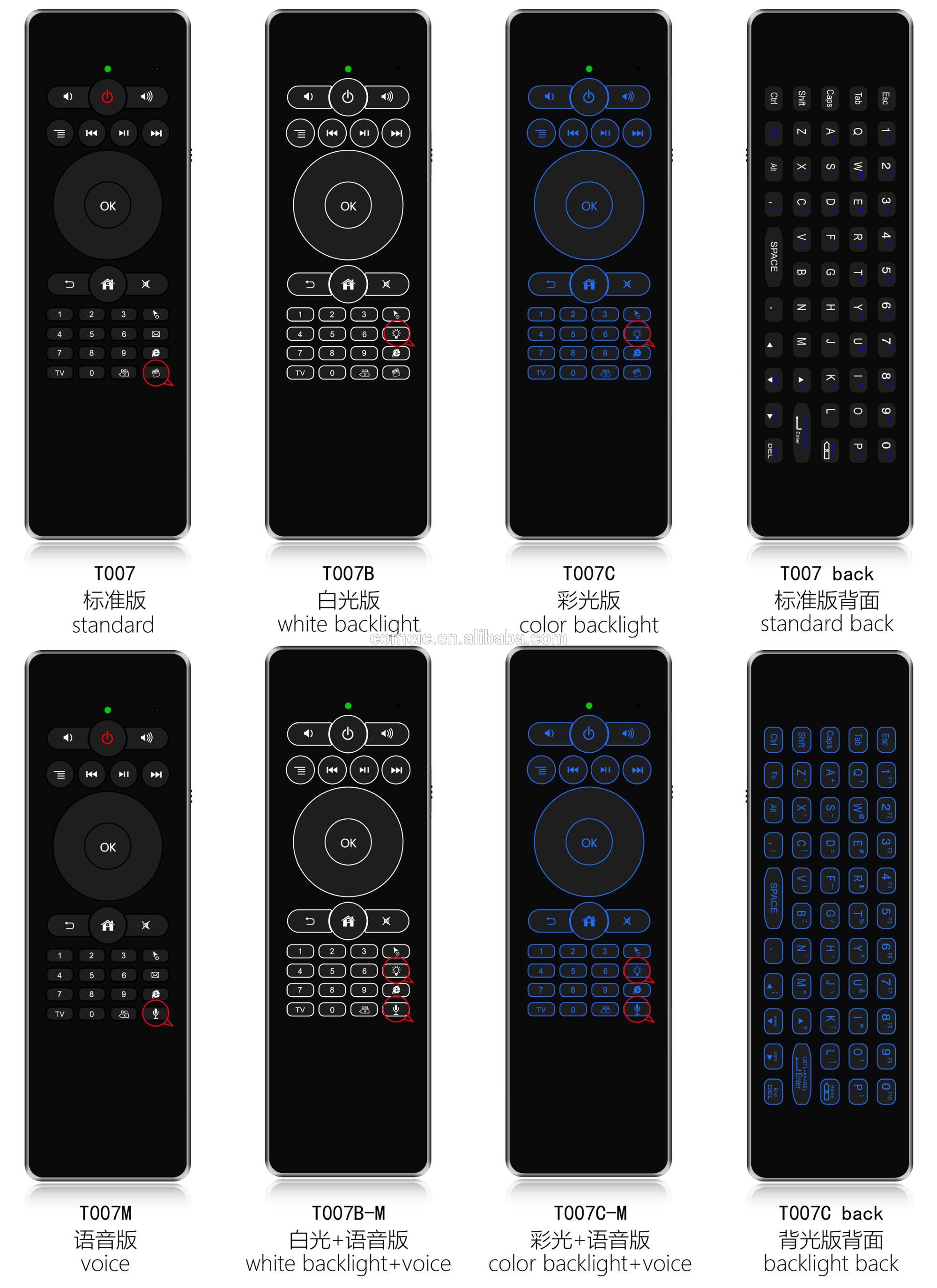 Mini RF Wireless Air Mouse Tv Remote Backlit Keyboard Effective Battery Saver