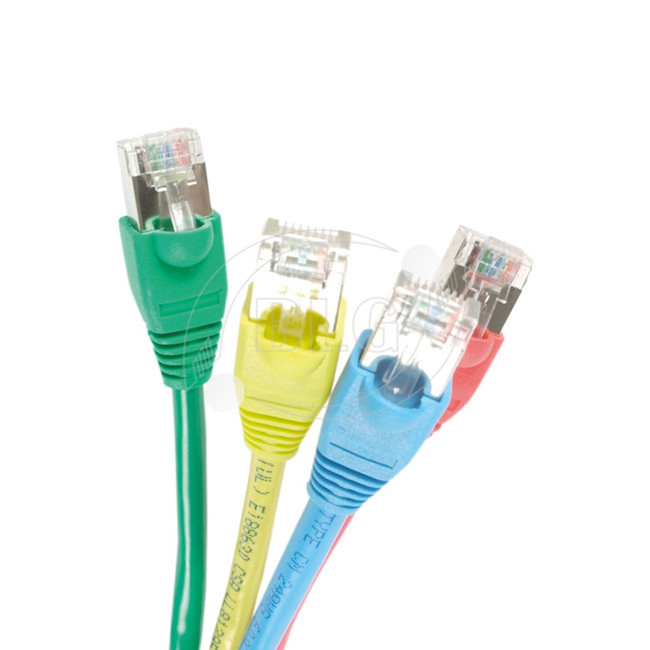RJ45 To RJ45 Shielded STP Patch Cable Cat6 3FT 7FT 10FT 20FT Fire Protection