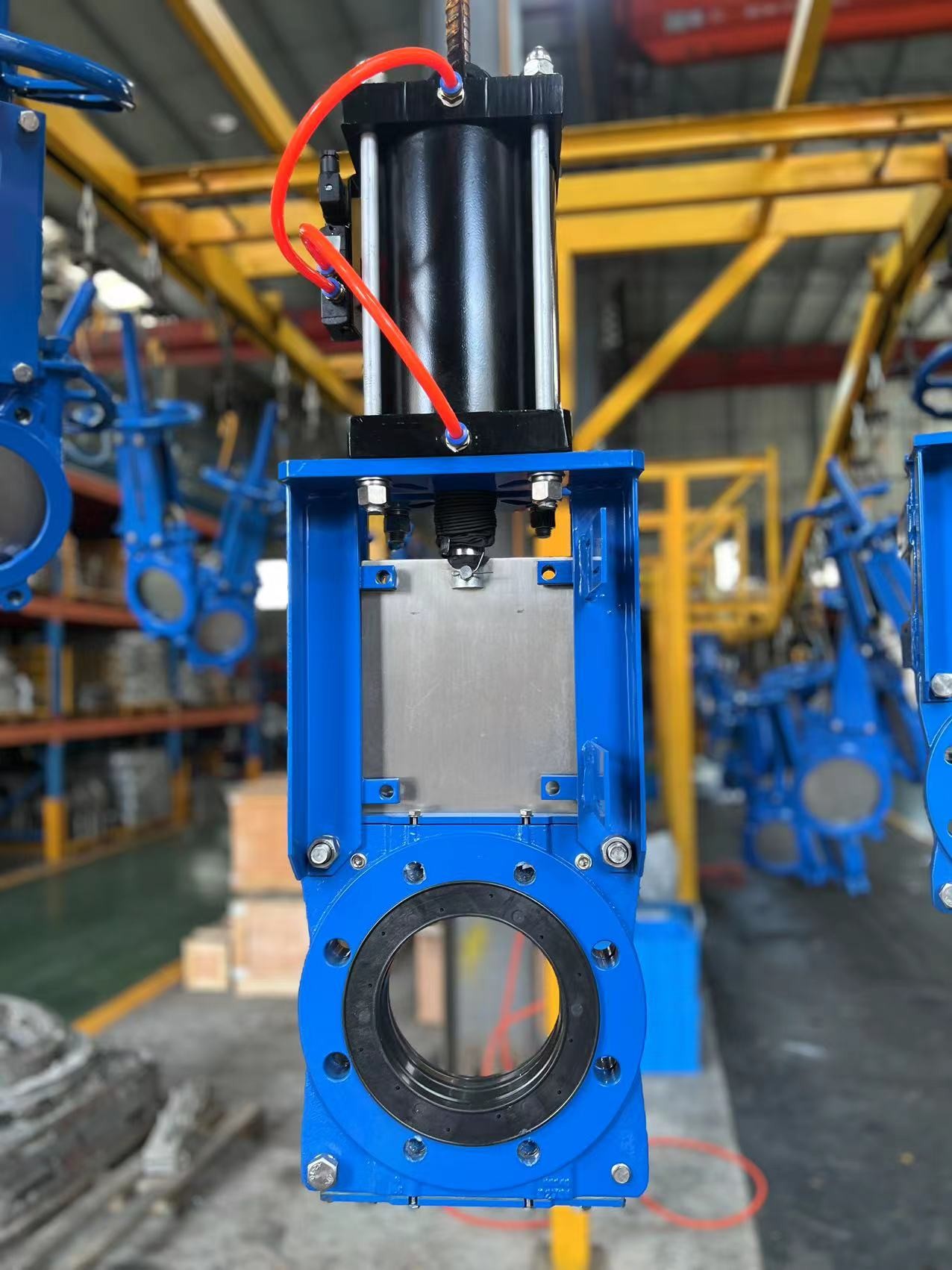 Ductile Iron Heavy Duty Slurry Knife Gate Valve Hand Wheel Operation