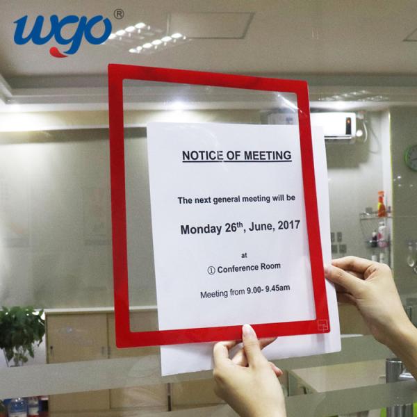 Signs Display Frame A Wall Self Adhesive Mounting Signs Display Frames Document