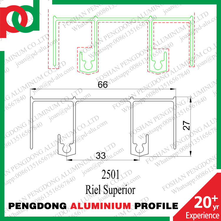 Factory Good Sale Chile Series Aluminium Profile For Window And Door