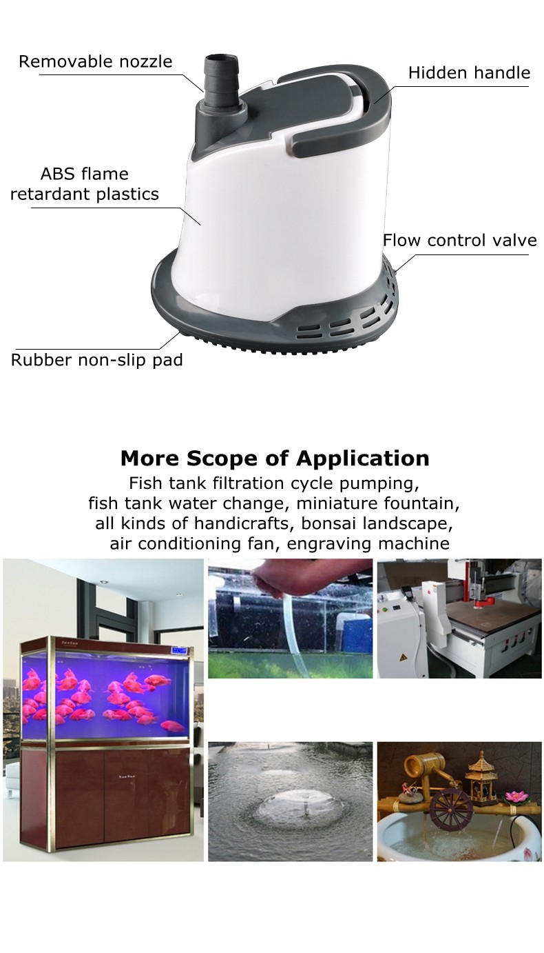 Multistage Abs Freesea Aquarium Submersible Water Pump