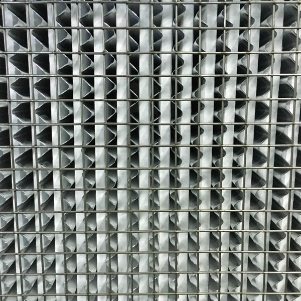 Glassfiber Media High Temperature HEPA Filter With SUS Frame Aluminum Separators