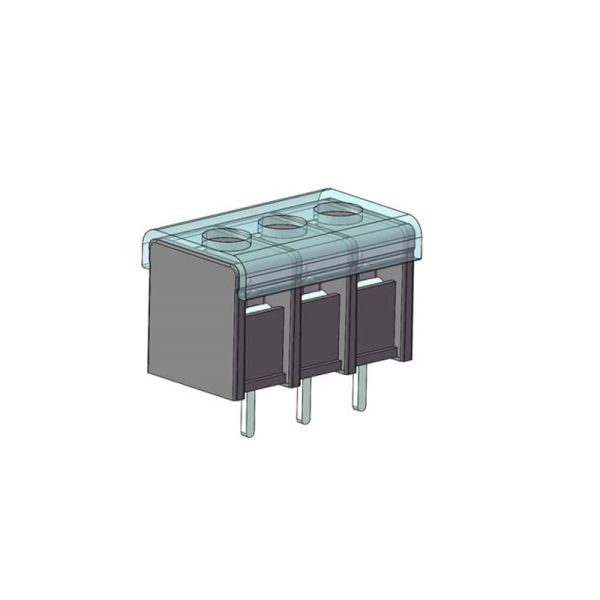 WCON B Type 1*3P 7.62 Terminal Block Connector Without Fix Hole&With CAP H=14.7