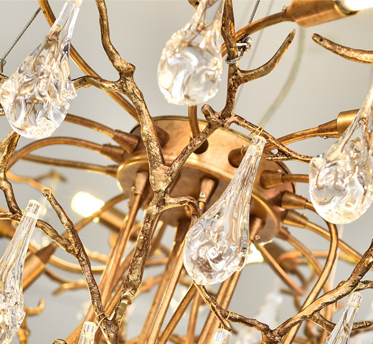 European Style G9 Customized Pendant Lamp Lights For Rotary Staircase