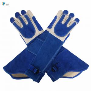 China Protective First Layer Cowhide Suede Gloves 55*25*13.5cm Animal Rescue on sale