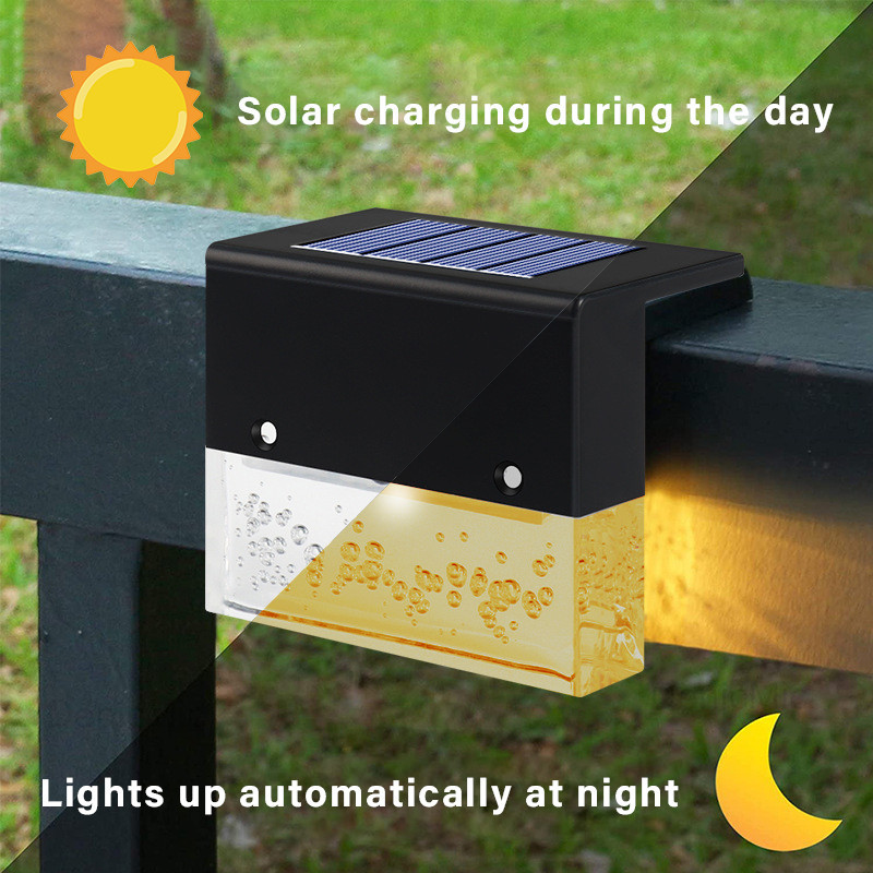 Outdoor 1.2V Light Control LED Solar Wall Lamp , Solar Fence Lights Solar Step Lamp IP55 3500K