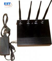 2G / 3G Desktop Cell Phone Signal Jammer 5 Antenna For Conference Room