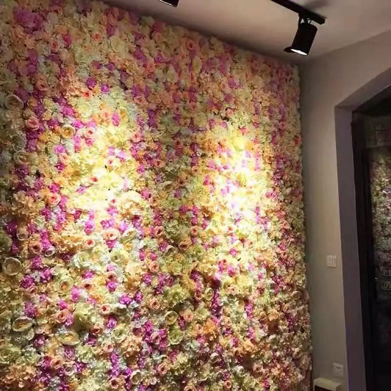 Simulation Flower wall wedding activities background wedding decoration Flower Wall