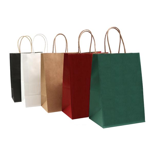 Quality Halloween Occasion Twisted Handle Paper Bags Holds Carry Weight 10kg for sale