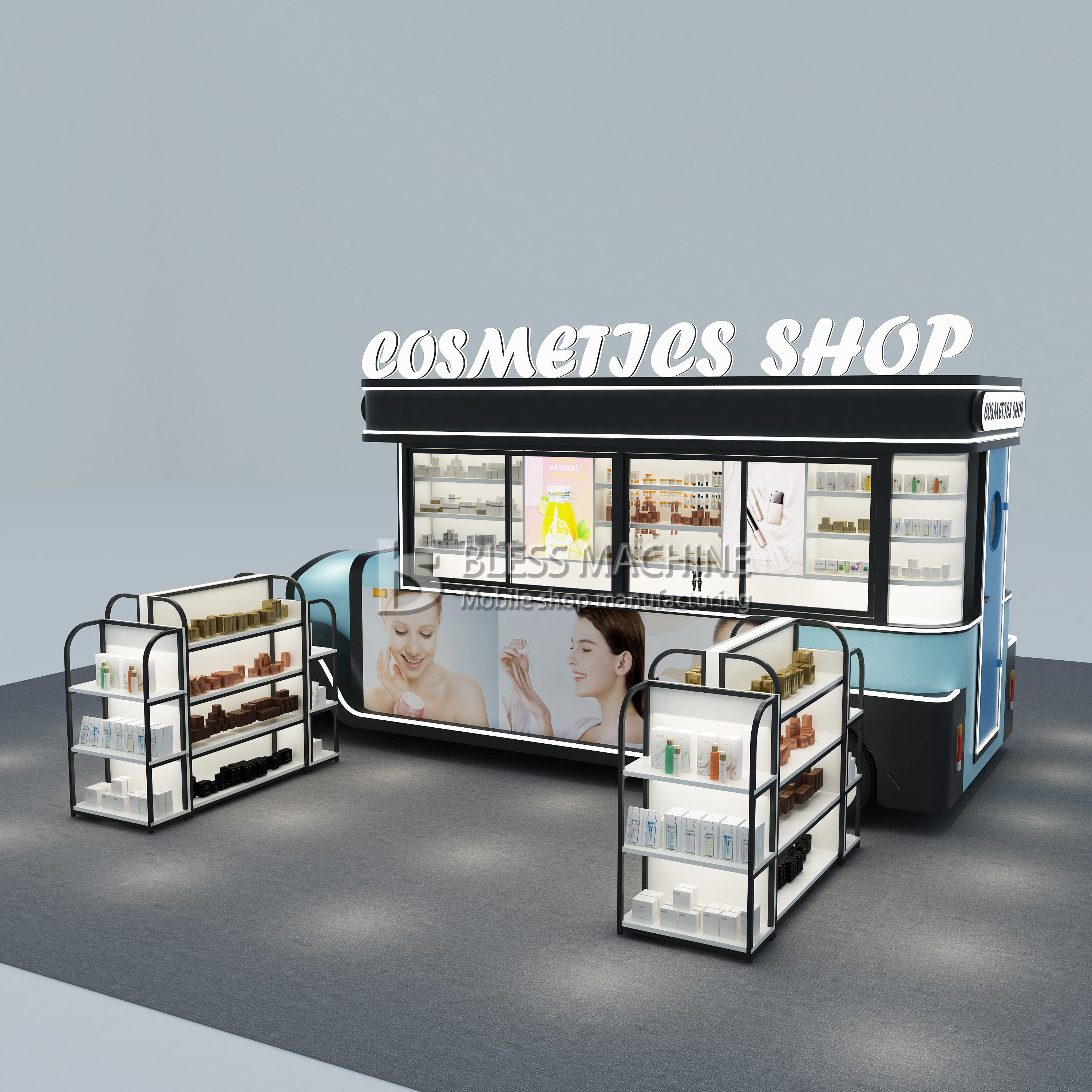 Beauty Salon Truck for Mobile Cosmetology Hairdressing Manicure Massage and Pedicure
