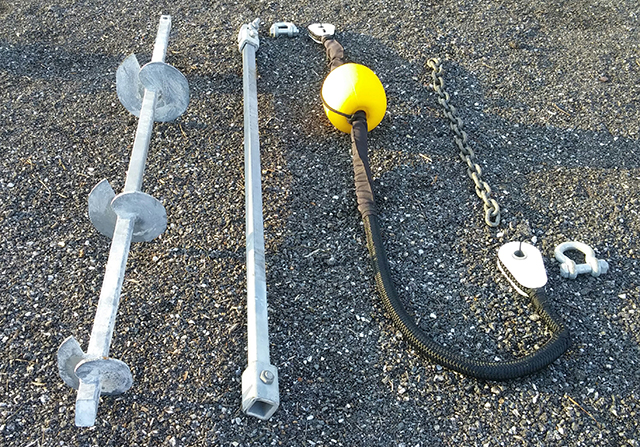 Helical Mooring Anchor for the Chesapeake Bay - Elastic Boat Mooring