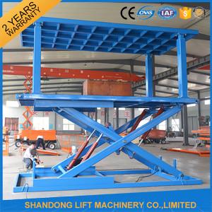 China Indoor / Outdoor Double Car Parking Hydraulic Platform Lift 1 ton - 20 ton Load Capacity Custom on sale