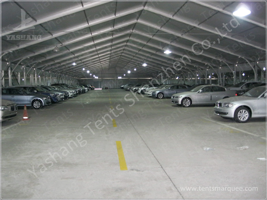 Corrugated Sheet Wall Marquee Tent , Semi-permanent Car Parking Tent Marquee