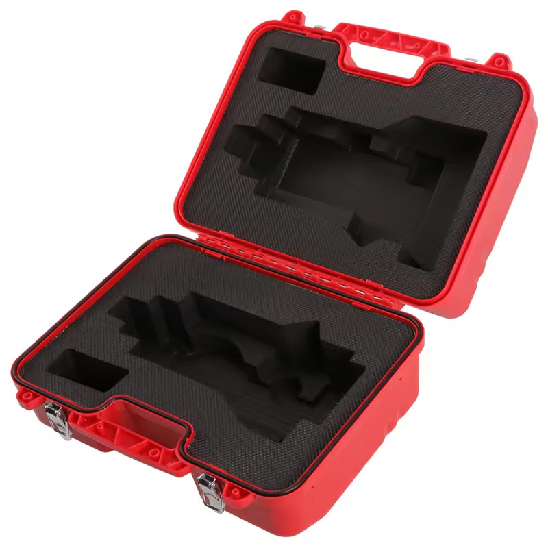 New Red Plastic Hard Case for Surveying Instrument DTM352C/452C Nikon Total Station