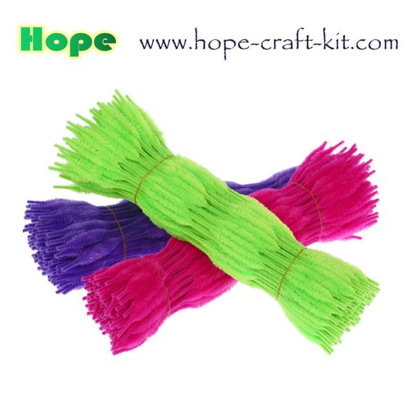 Wavy Wave shape Pipe cleaner chenille stems for children DIY hand craft kit and