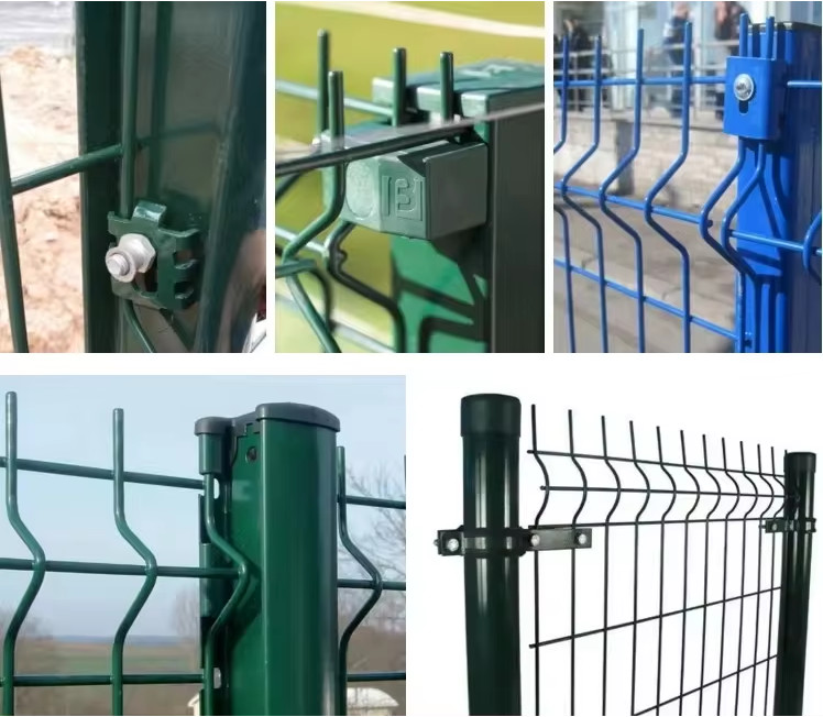 1.5M Dark Green PVC Coating V Mesh Security Fence 3D Park Welded Security Fence