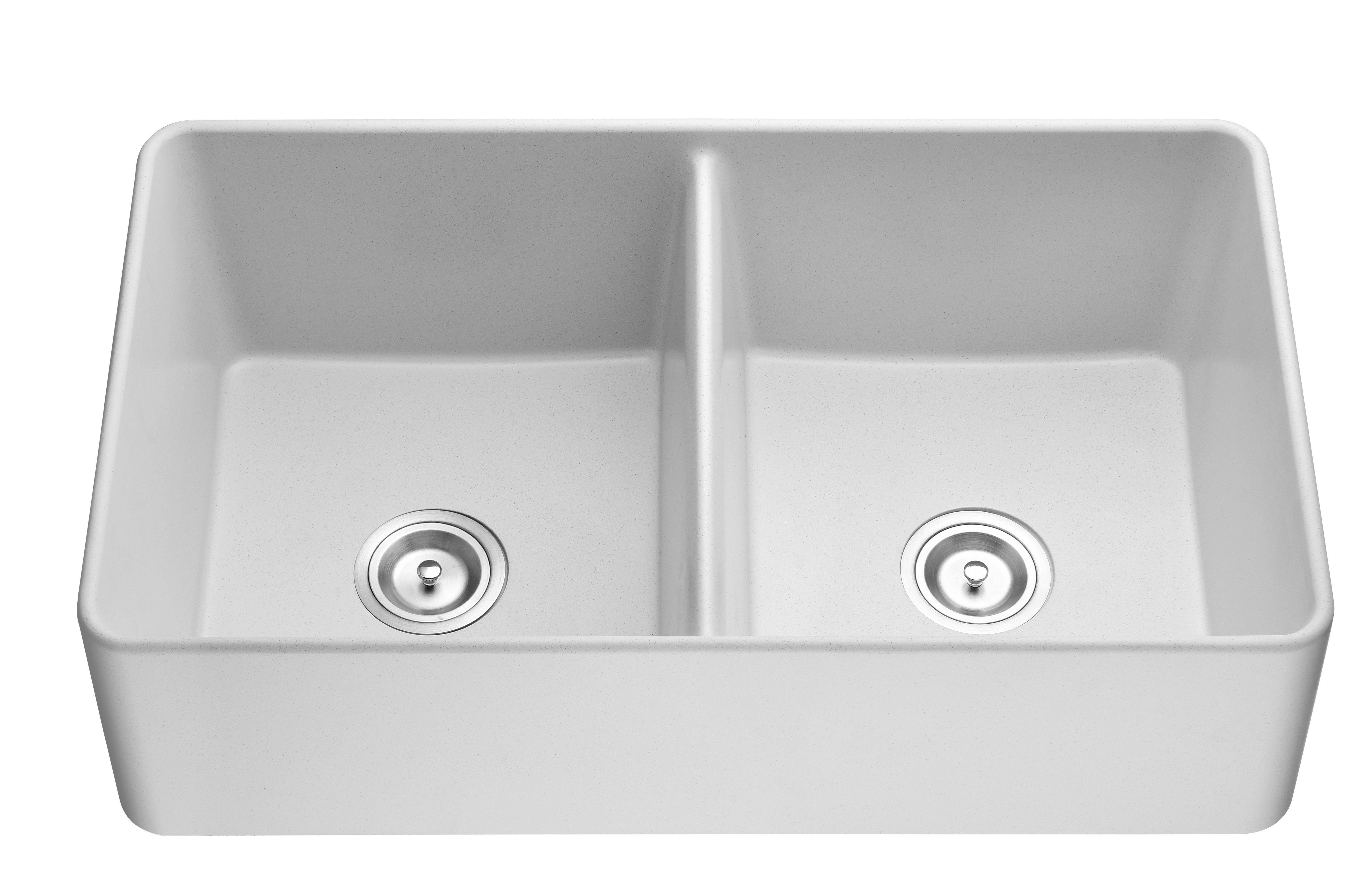 33 Inch Double Bowl Farmhouse Kitchen Sink/Composite Granite Sink