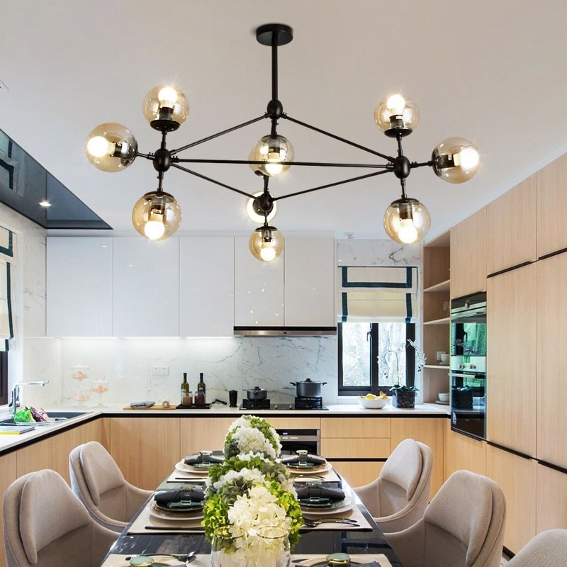 Industrial frosted glass pendant lights for Indoor home Living room Kitchen Lights (WH-VP-26)