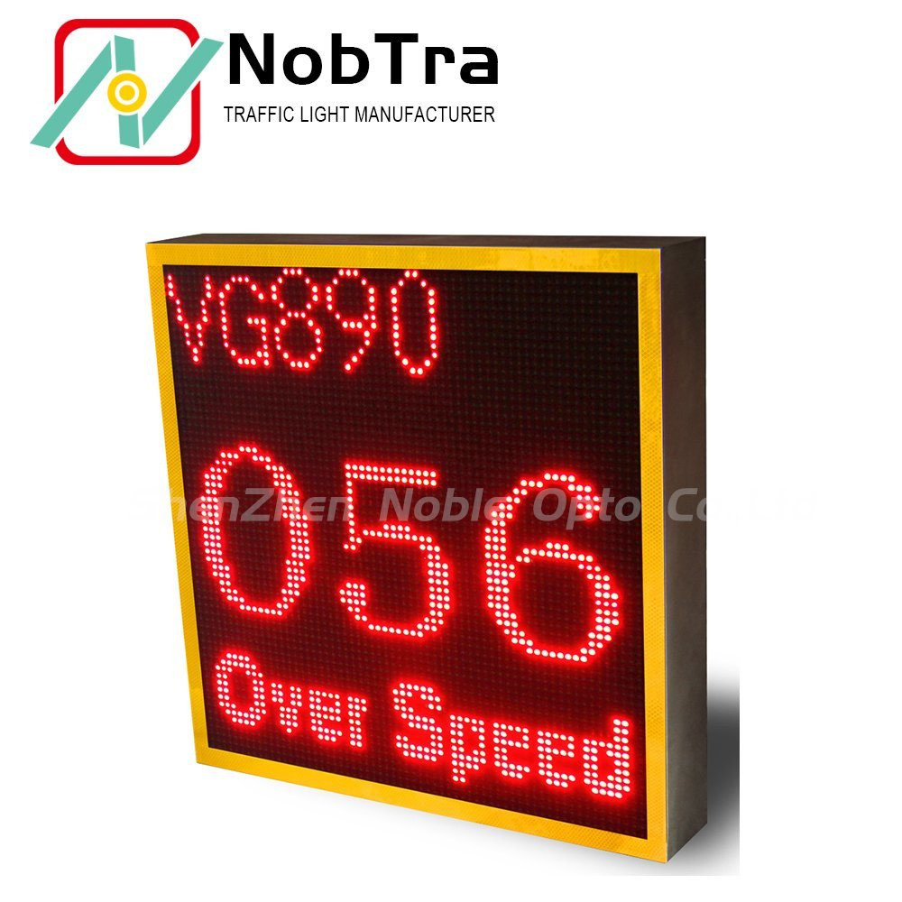 Radar Speed Measuring Device LPR Speed Limit Sign With Overspeed Record For Junction
