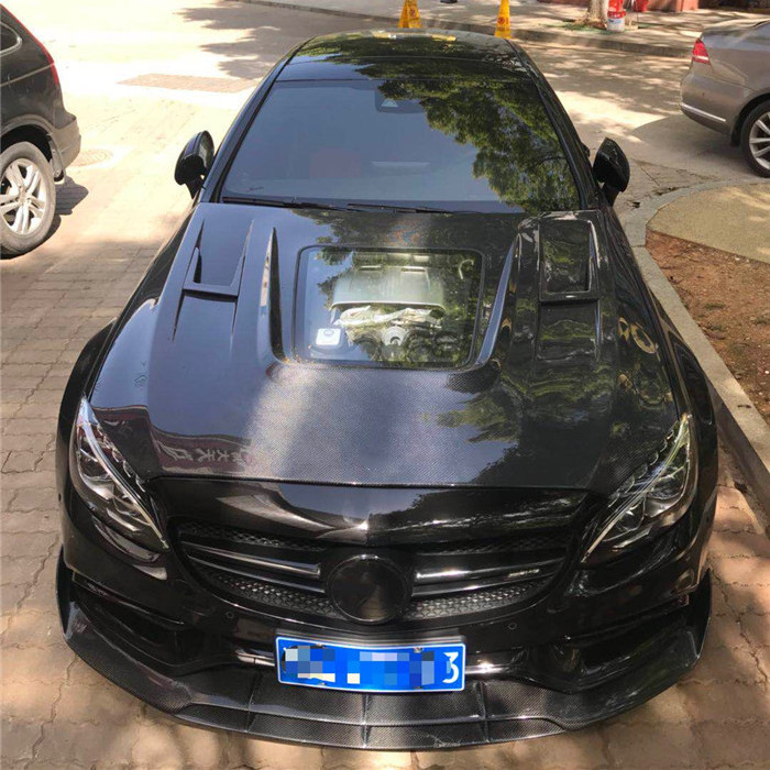 Carbon Fiber Cover for Benz C63 Coupe Carbon Fiber Material C63 Carbon Fiber Hood Hood Engine Hood