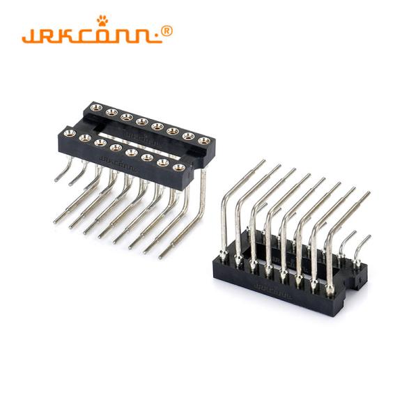 Pitch 2.54mm Ic Sockets Type 2X8Pin IC Sockets Machined Right Angle Female