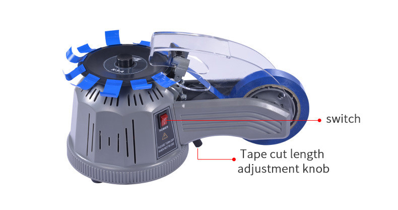 Transparent Turntable Tape Dispenser 25w Adhesive Tape Dispenser