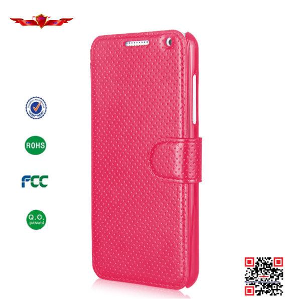 Fashion Design 100% Brand New Import PU Flip Wallet Leather Case For HTC Desire