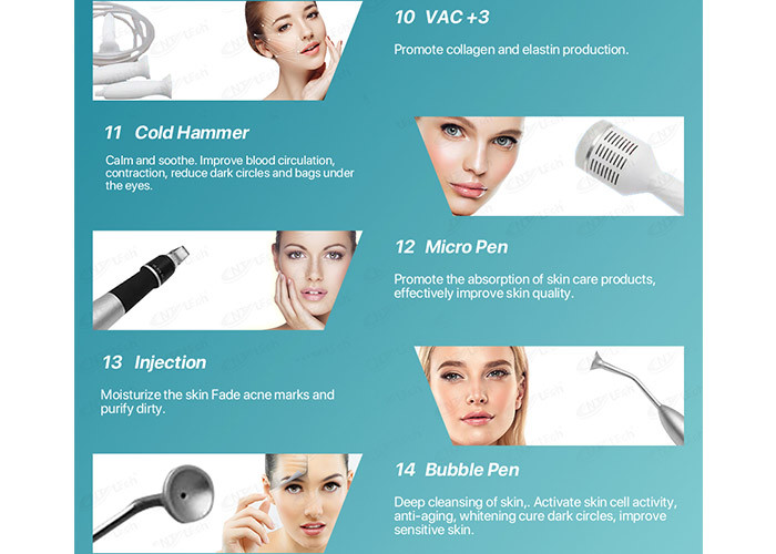 14 In 1 Hydra Facial Machines Oxygen Diamond Dermabrasion Jet Peel Hydro Machine