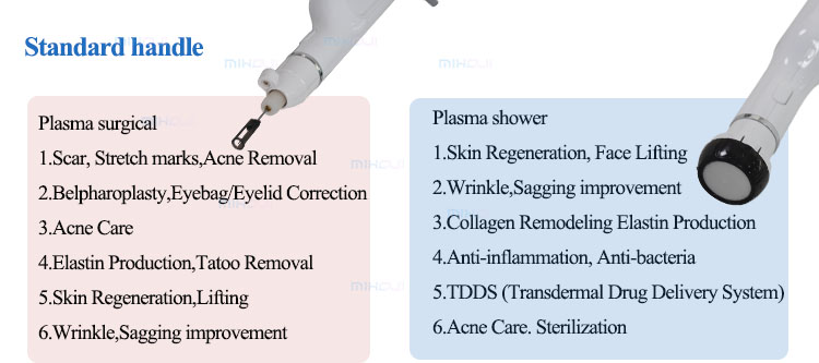 2 Handles Plasma Skin Tightening Machine For Neus Wrinkles And Pigment