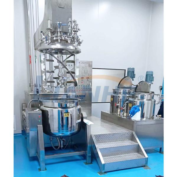 200L Cosmetic Cream High Shear Mixing Tank Vacuum Ointment Emulsifying Mixer