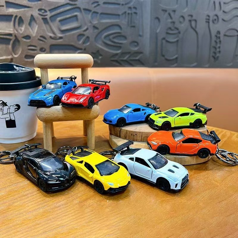 Mini Simulated Custom Car Shaped Keychains Cartoon Style ​​Child Friendly