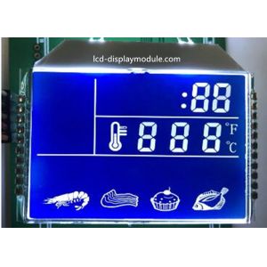 Blue Background HTN LCD Display , 7 Segment Kitchen LCD Segment Display