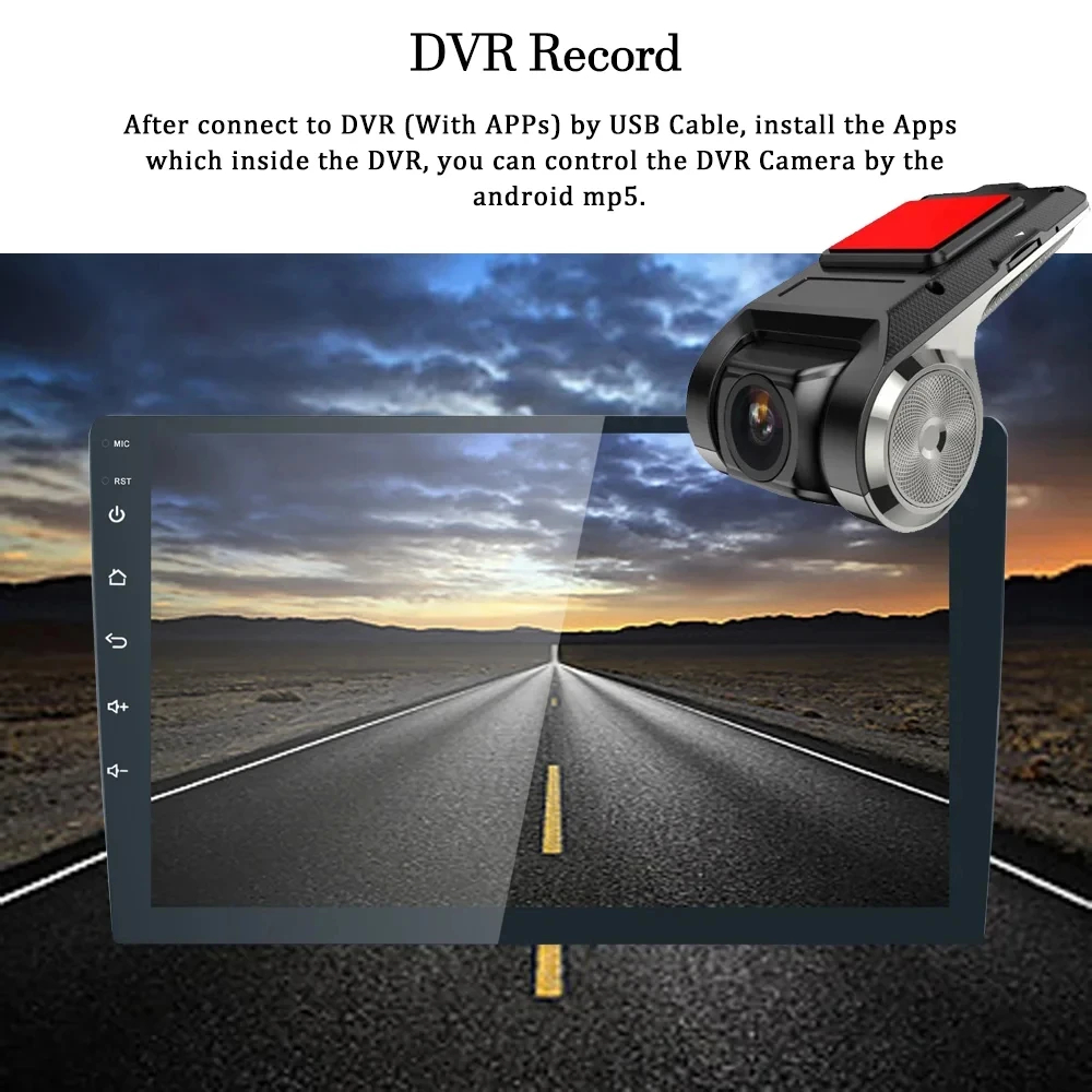 USB Connection Universal Android Car Screen for 7 9 10.1 inch Double Din Car Radio