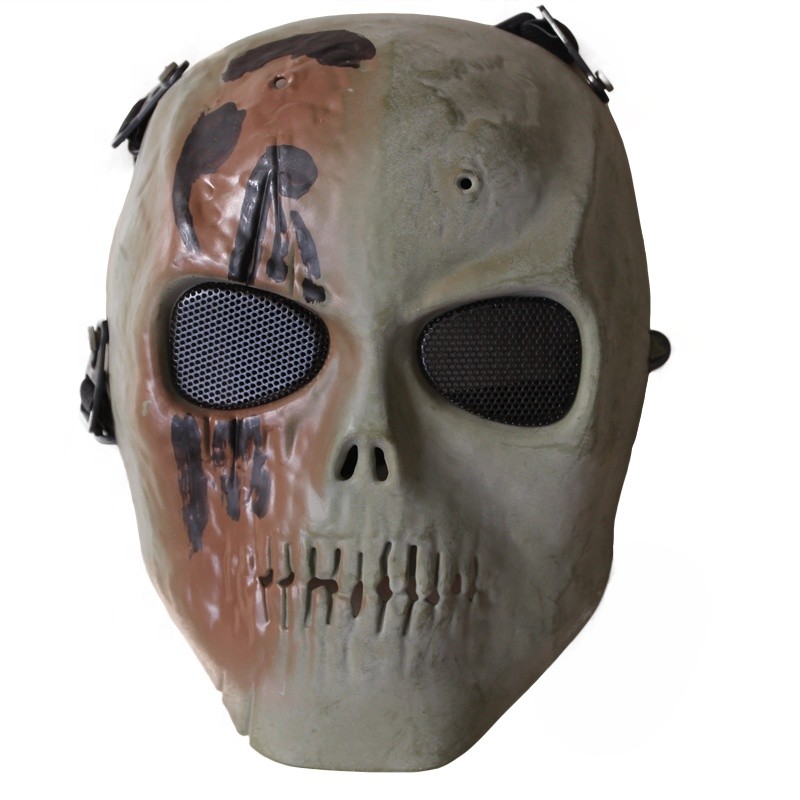 Skull Tactical Gear Mask / Full Face Mesh Mask For CS Or Airsoft Game